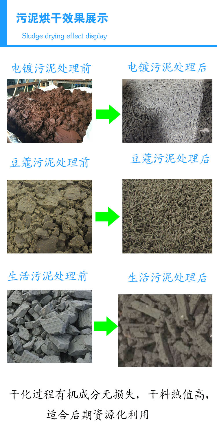 污泥干化效果展示